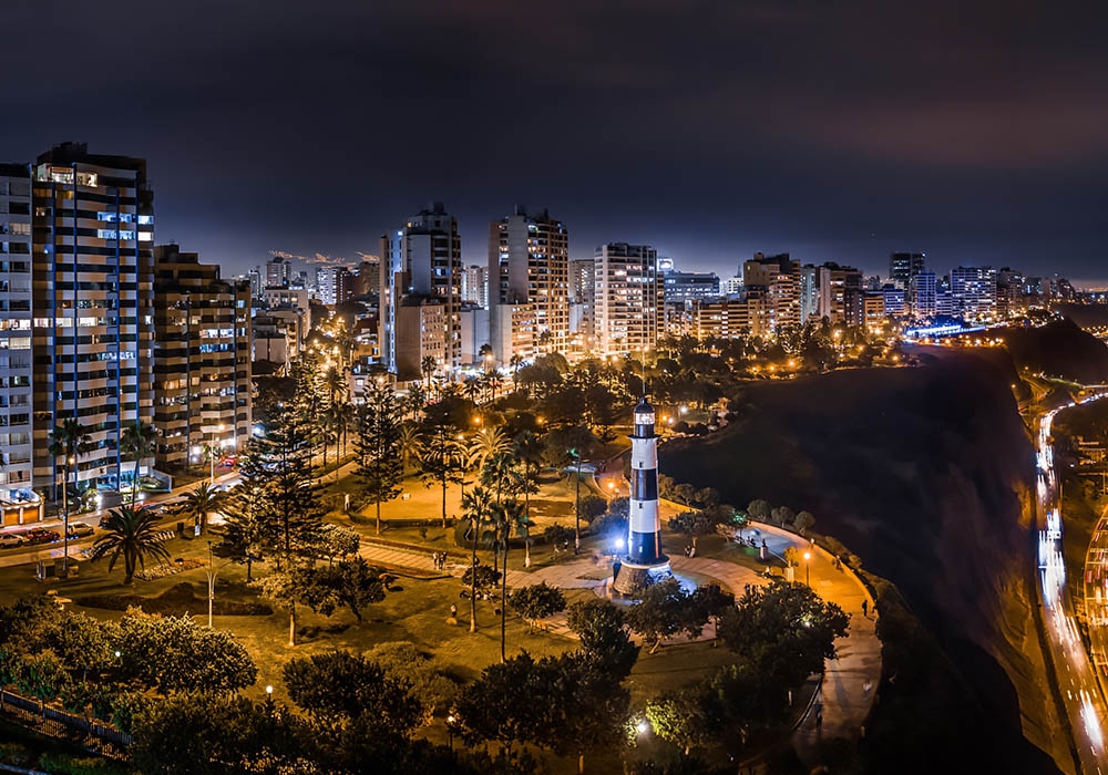 Lima - a view at night