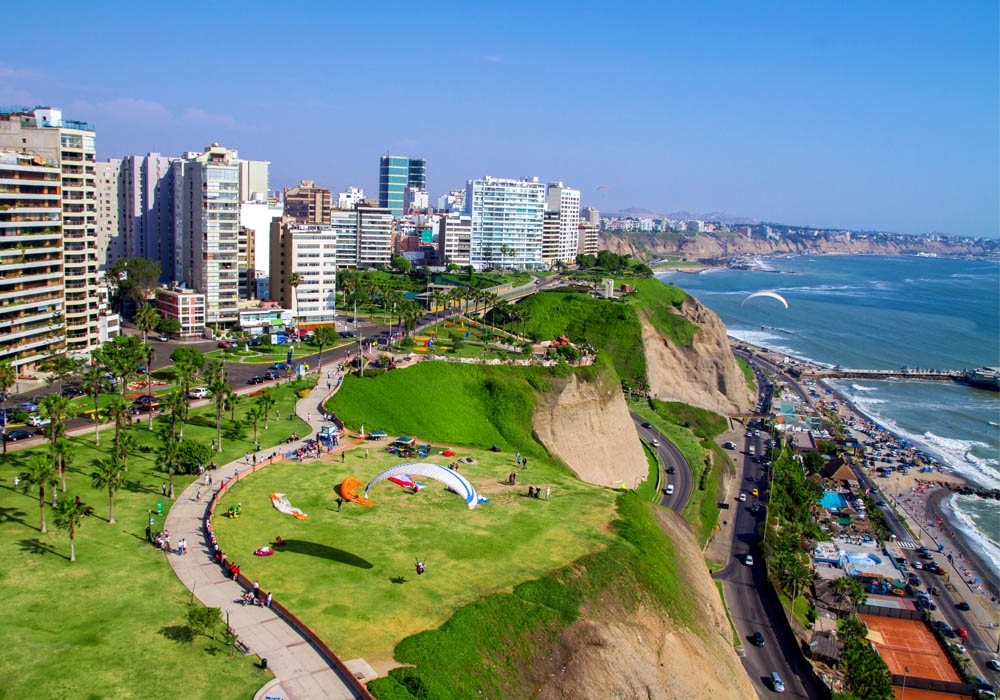 Lima - a view of the Miraflores district