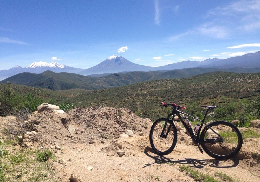 Mountain Biking from Patapampa to Chivay