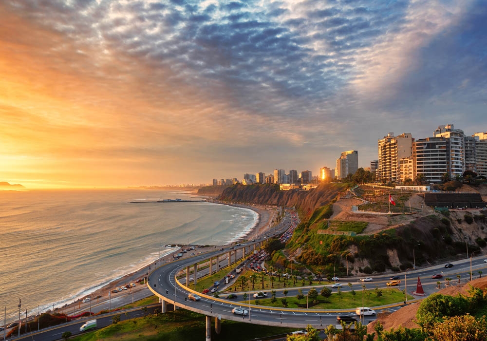 Panoramic view of Lima - Miraflores
