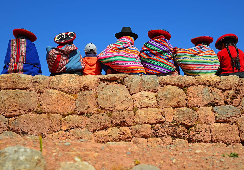 Some local people at the Chinchero ruins
