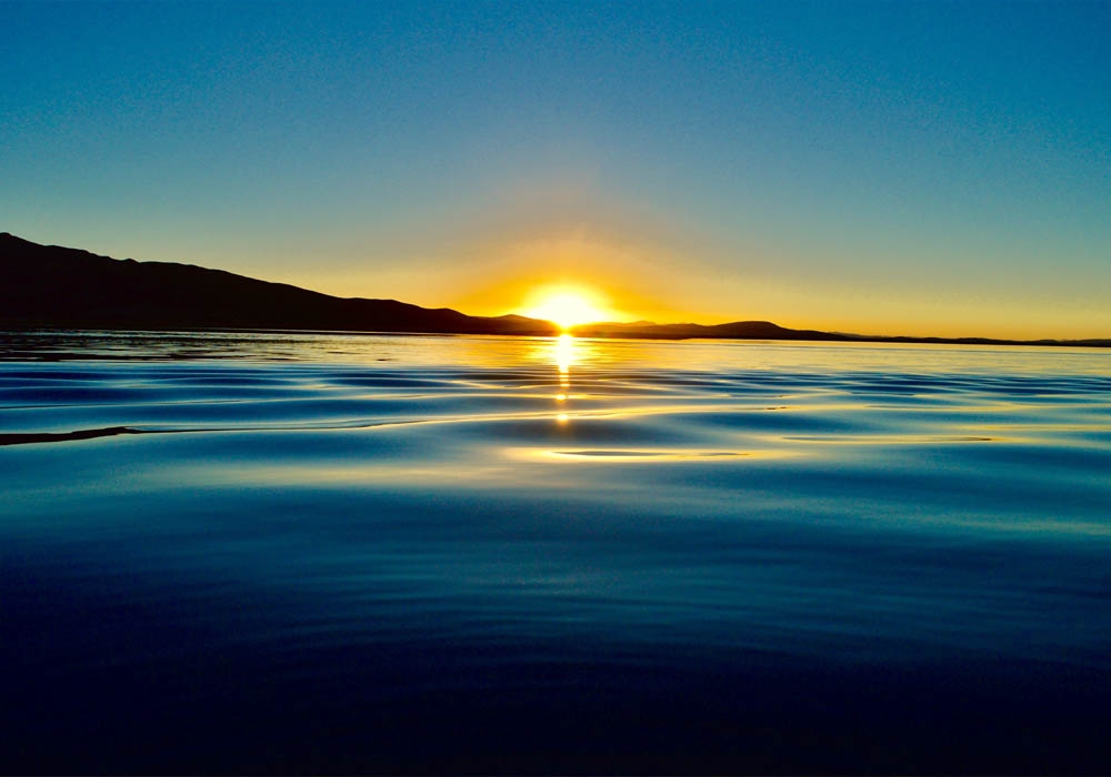 The Lake Titicaca authentic experience like this sunset view