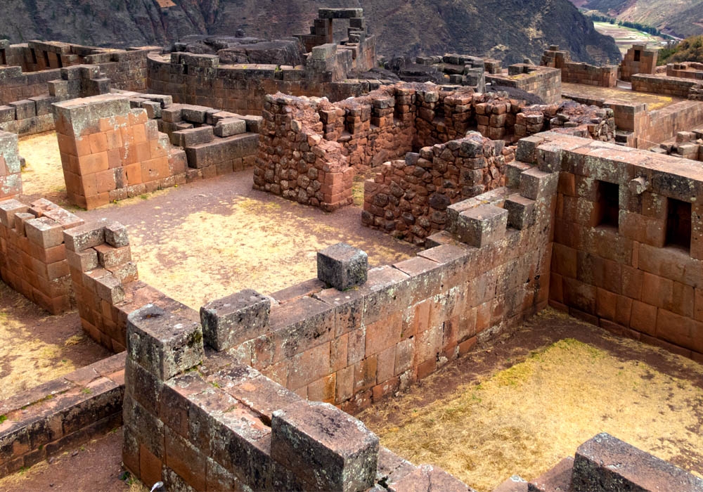 the temple of the sun an impressive building at pisac ruins