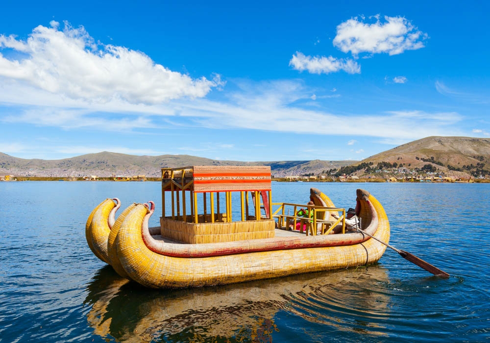 The Uros people also use Totora reeds to build their  boats and even to cook their food