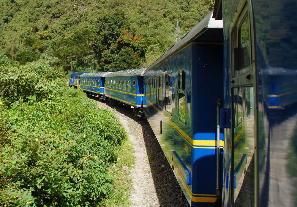 train back to Cusco by the Sacred Valley of the Incas