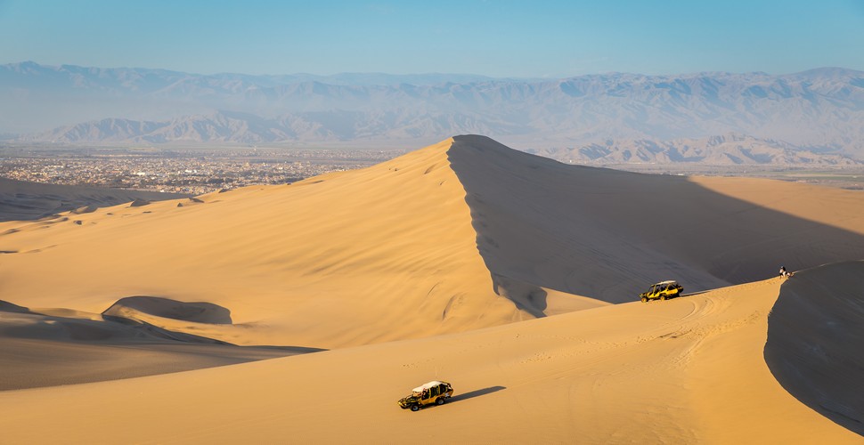 Travel through the Ica and Nazca region on a Peru Tour package called Sacred Land of The Inc. Marvel at the dunes and visit the famous Ica wineries on your exploration of the area.