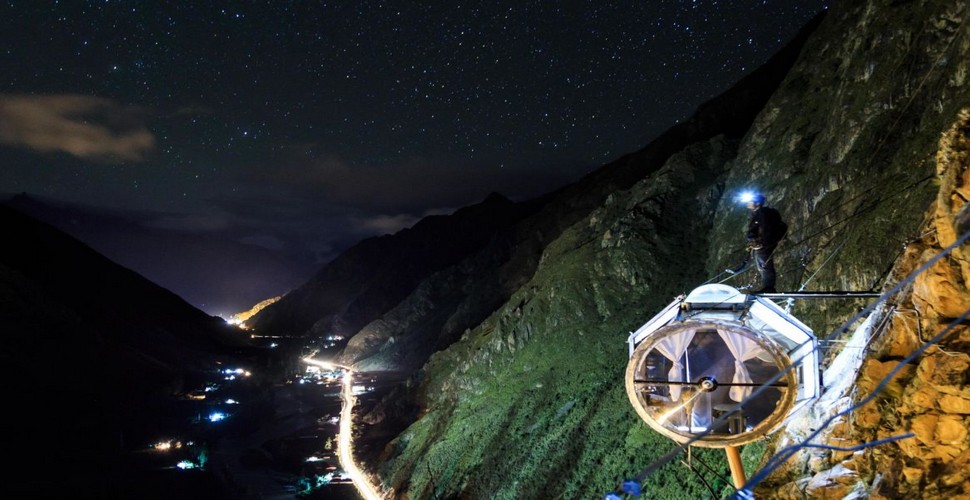 On the Sacred Valley tour from Cusco, spend a night in The Skylodge capsules.  This unique accommodation option combines the rich cultural heritage of the Incas and other ancient civilizations by observing and interpreting the night sky. Stargazing from the Sky Suites allows a panoramic view from your luxury accommodation of the Andean skies.