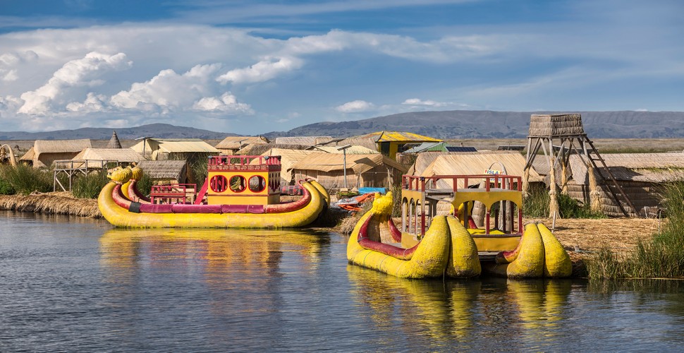 Join us as we head from Puno to Lake Titicaca, to explore the  Uros floating Islands. Here,  the indigenous Uros people have lived for centuries on man-made islands, built of reeds. Experience the way of life of the local communities on Taquile Island, known for their fine handwoven textiles and traditional farming techniques.