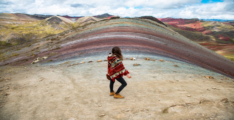 Palcoyo Rainbow Mountain is a stunning geological formation located in the Andes Mountains of Peru. You can visit on Cusco day trips to the Ausangate mountain range. This is also where Vinicunca - THE Rainbow Mountain - is found in the same mountain range.