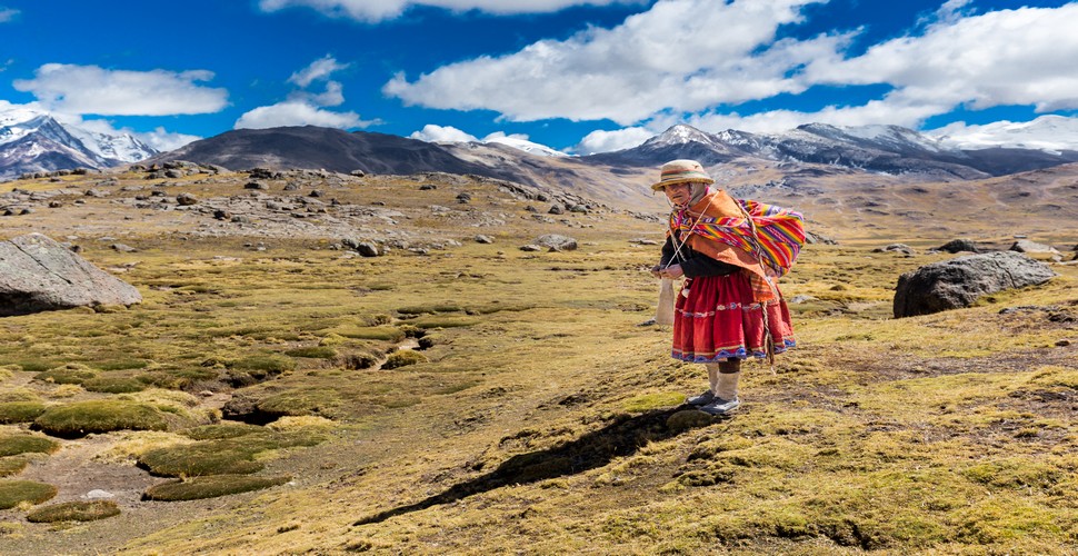 Trekking in the Ausangate and Rainbow Mountain region on your Peru vacation packages offers some of the most stunning and remote landscapes in Peru.  The trek offers breathtaking views of snow-capped peaks, turquoise lakes, and herds of alpacas and llamas grazing on the high-altitude plains.