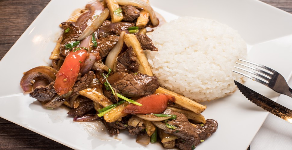 Lomo saltado is a popular and iconic Peruvian dish that combines stir-fried beef, onions, tomatoes, and other ingredients. It´s served with rice and French fries. You can sample lomo saltado anywhere in Peru on Peru vacation packages.