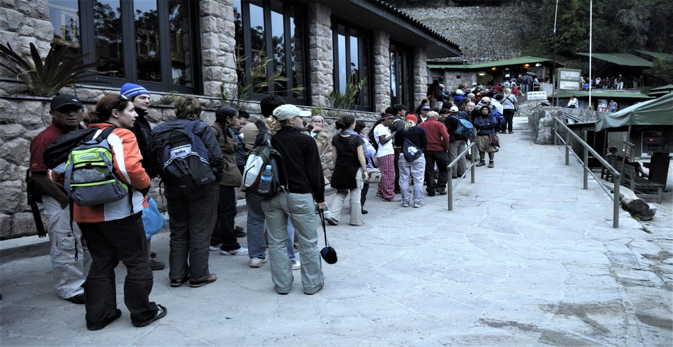 Queues at Machu Picchu are an inevitability on your Peru Machu Picchu trip. There may be a queue at the entrance to Machu Picchu as visitors wait to have their tickets checked and enter the site. There will also be a queue if for the shuttle bus up to the archaeological site.